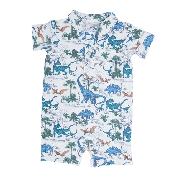 dinosaur-adventures-polo-romper Sweet Bamboo - Sophia's StyleRompers-1